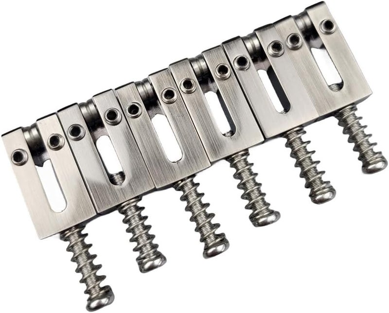 Kaynes 6PCS 10.5MM Guitar Bridge Roller Saddles – Brass Tremolo Bridges Saddle With Steel Roller For Fender Telecaster Tele Stratocaster Strat ST TL Style Electric Guitar (10.5 Roller ANCR) - Image 1